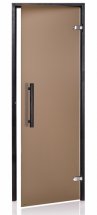 Dveře do sauny BLACK s pískovaným sklem 8x19 (790 x 1890 mm)