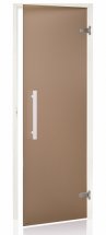Dveře do sauny WHITE s pískovaným sklem 9x19 (890 x 1890 mm)