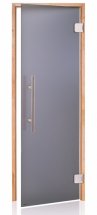 Dveře do sauny PREMIUM s pískovaným sklem 7x21 (690 x 2090 mm)