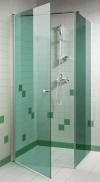 Skleněný sprchový kout 9x9x20 GREEN (kouřové sklo)